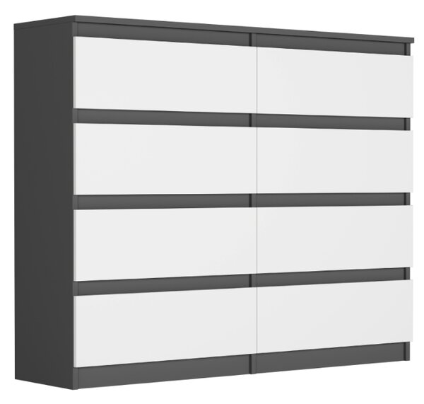 Comoda cu 8 sertare R-120-S8 - diferite variante de culoare sonoma