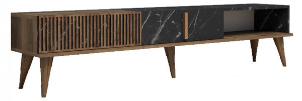 Comoda TV Milan - Walnut, Negru
