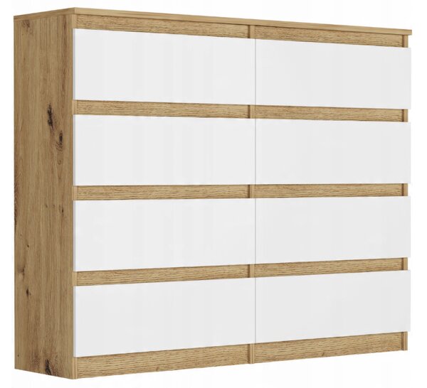 Comoda cu 8 sertare R-120-S8 - diferite variante de culoare sonoma