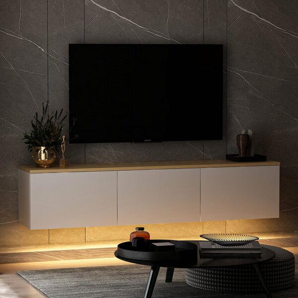Comoda TV Neon - Alb v2