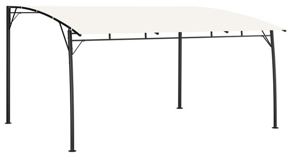 Copertină pavilion de grădină, crem, 4x3x2,55 m