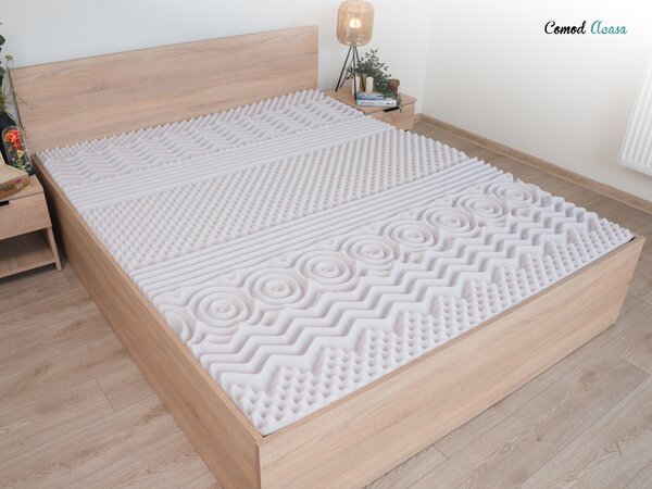Saltea din spuma DELUXE 90 x 200 cm Protectie saltea: INCLUSIV protectie saltea