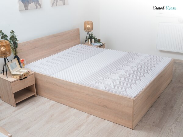 Saltea din spuma DELUXE 80 x 200 cm Protectie saltea: FARA protectie saltea