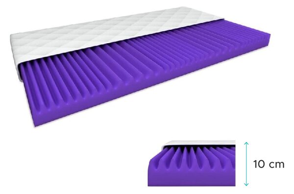 Saltea din spuma DELUXE 80 x 200 cm Protectie saltea: FARA protectie saltea