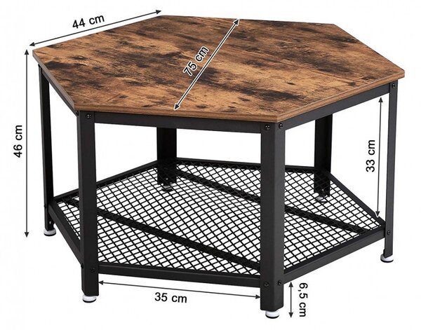 Masuta de Cafea Vasagle, 75x75x45cm