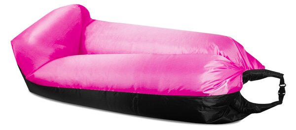 Aga Sac gonflabil LAZY BAG 230x70 cm Negru/Roz