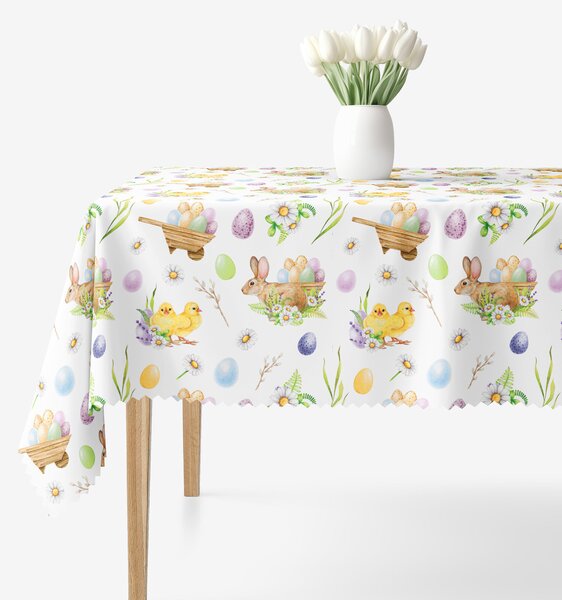 Goldea față de masă teflonată de paște - simboluri de paște 140 x 220 cm