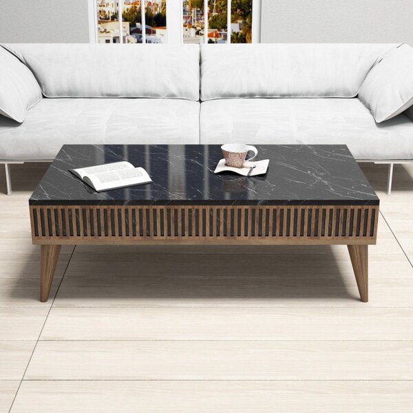 Masuta de Cafea Milan - Walnut, Negru