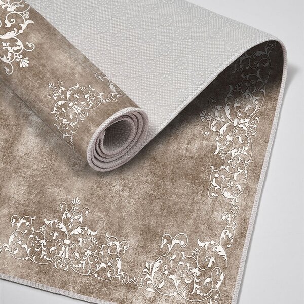 Covorașe de baie gri/taupe 2 buc. 60x100 cm – Foutastic