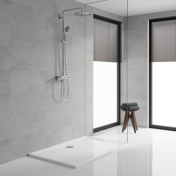 Grohe Vitalio Joy set de duș perete cu termostat cu duș de ploaie crom 26403001