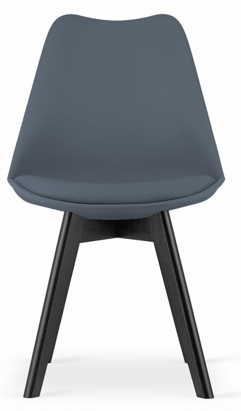 Scaun gri inchis BALI MARK cu picioare negre