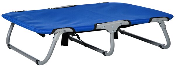 PawHut Saltea Pliabilă Confortabilă pentru Câini, Ușor de Transportat, Albastru, 71x58x18cm | Aosom Romania