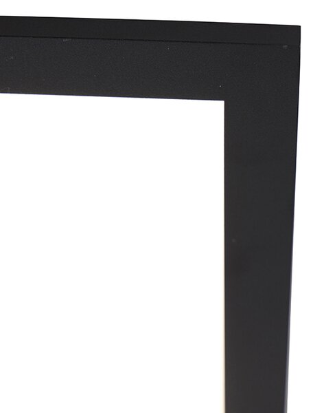 Plafoniera neagra 40 cm incluzând LED cu telecomandă - Live