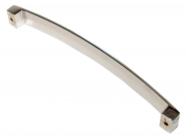 Maner metalic pentru mobilier, model CASSIM, stil modern/minimalist, Distanta dintre gauri = 128 | 160 | 192 mm, finisaj crom lucios