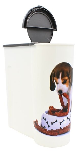 Cutie pentru depozitarea hranei animalelor, 4 litri - Model Beagle