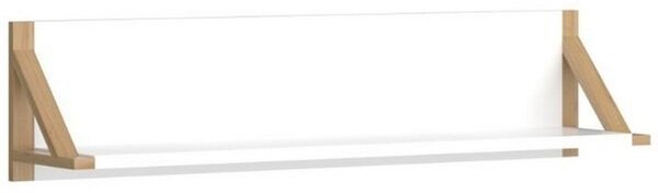 Raft BELLE, lemn alb, 96x20.5x22.6 cm