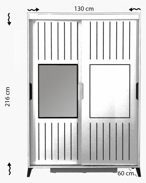 Dulap Pasific Home Fuga - 130 Meşe Dolap