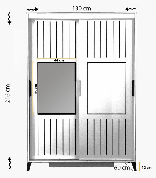 Dulap Pasific Home Fuga - 130 Meşe Dolap