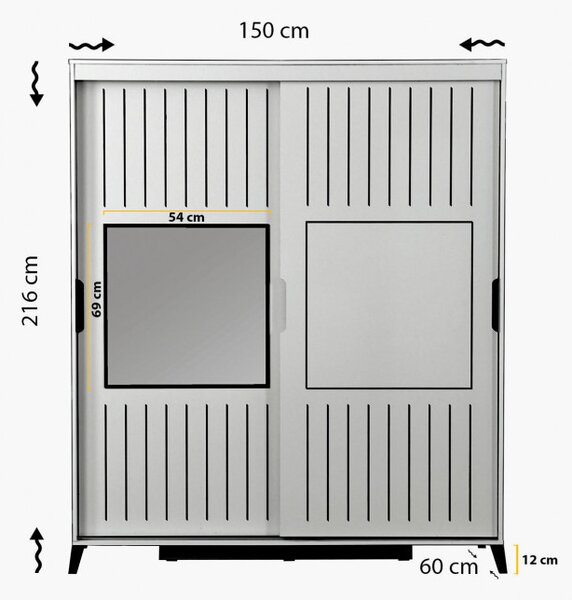 Dulap Pasific Home Fuga - 150 Meşe Dolap