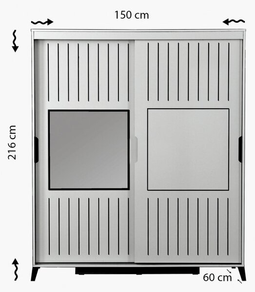 Dulap Pasific Home Fuga - 150 Meşe Dolap