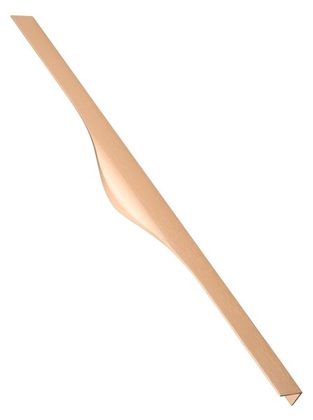 Maner metalic aplicat pentru mobilier, model MOLINA, stil modern/minimalist, Lungime totala = 396 | 496 | 596 | 796 mm, finisaj auriu mat
