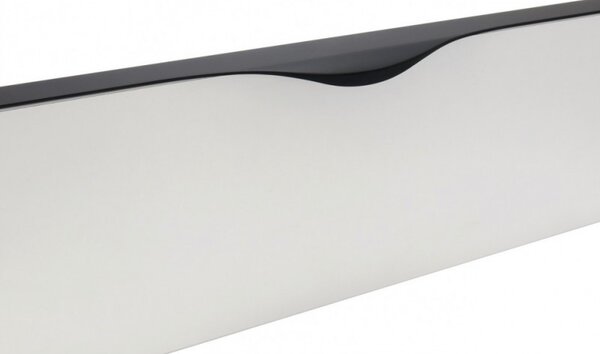Maner metalic aplicat pentru mobilier, model MOLINA, stil modern/minimalist, Lungime totala = 496 | 596 | 796 mm, finisaj negru mat