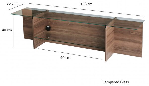 Comoda TV Escape - Walnut