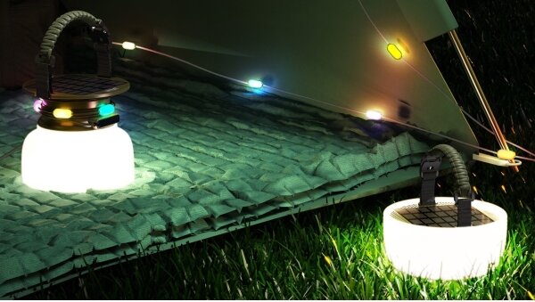 Lampă LED RGB solară portabilă reîncărcabilă LED/10W/5V 3600 mAh IP65