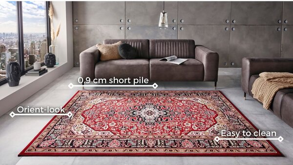 Covor Nouristan Skazar Isfahan, 160 x 230 cm, roșu