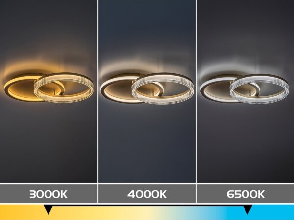 Rabalux 71472 - Plafonieră LED dimabilă RIVONA, LED 22W, 230V, 3000-6500K, 53,5 x 35 cm, cu telecomandă