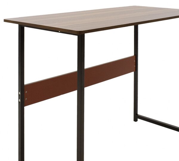 Birou Fulk Walnut - Negru 100x48x72 cm