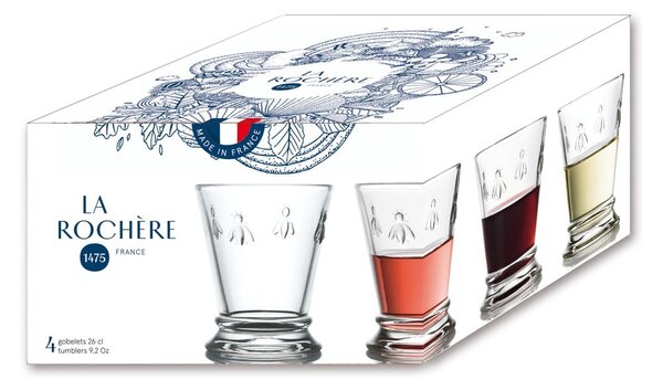 Pahare 4 buc. 260 ml Abeille – La Rochére