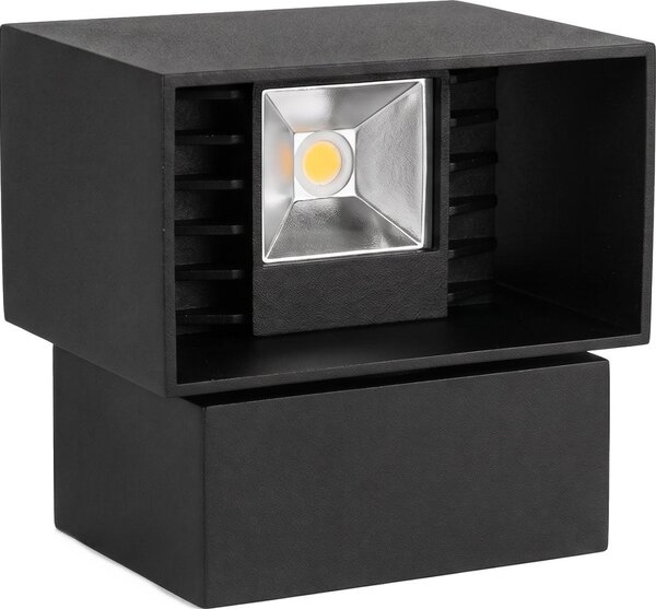 Aplica de perete LED pentru exterior/6W/230V IP54 neagră