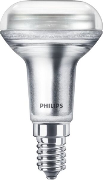 Bec LED cu reflector Philips R50, soclu E14, 1,4 W, 230 V, 2700 K