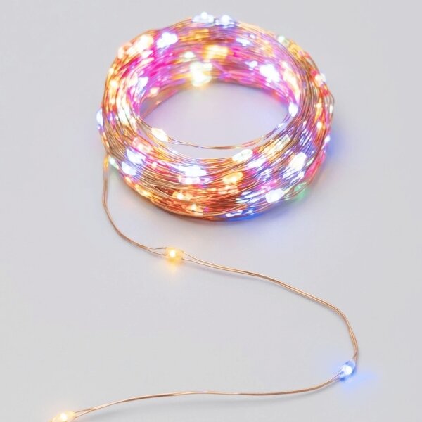 Aigostar - Ghirlandă solară LED 200 LED/8 funcții, 22 m, IP65, multicoloră, 800 mAh