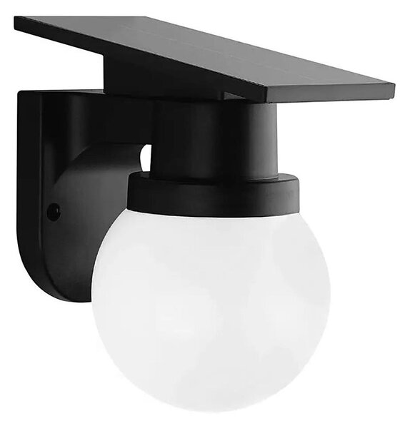 Lampă solară LED de perete LED/3,7V 3000/4000/6400K IP54 1800 mAh neagră + telecomandă