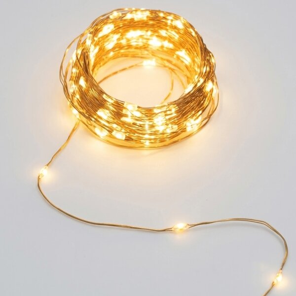 Aigostar - Ghirlandă solară LED 200xLED/8 funcții 22m IP65 alb cald 800 mAh