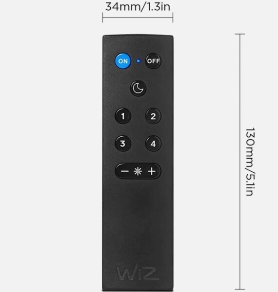Set de 2 becuri LED dimabile A60 E27/9W/230V 2700K Wi-Fi + telecomandă - WiZ