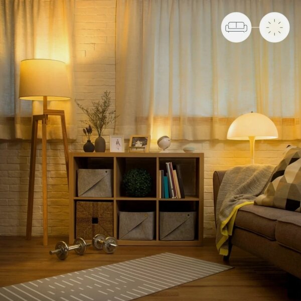 Set de 2 becuri LED dimabile A60 E27/9W/230V 2700K Wi-Fi + telecomandă - WiZ