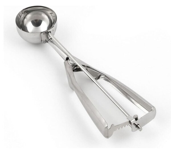 Lingura pentru inghetata C-ZZ-16027, crom, metal, 6x22 cm