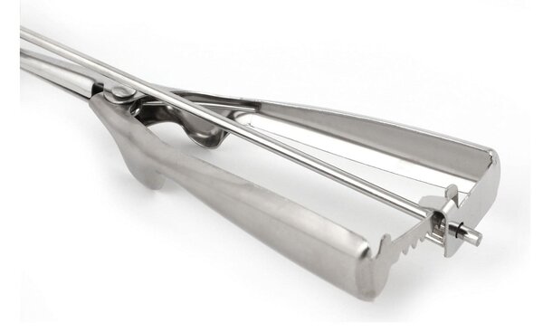 Lingura pentru inghetata C-ZZ-16027, crom, metal, 6x22 cm