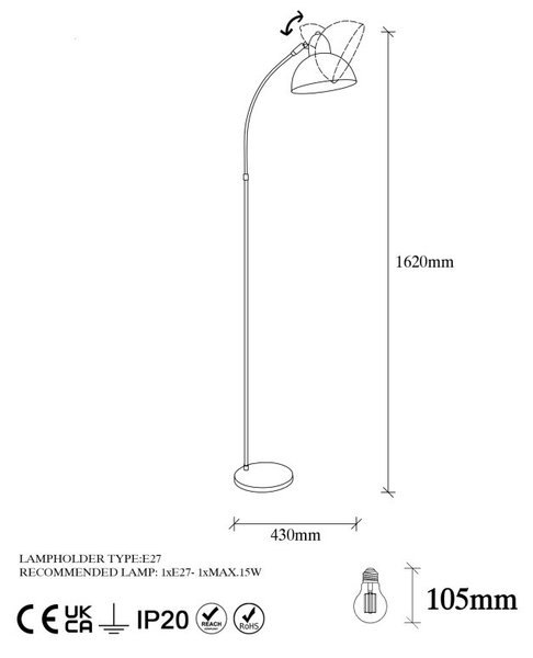 Lampadar Varzan - 10850 Vintage