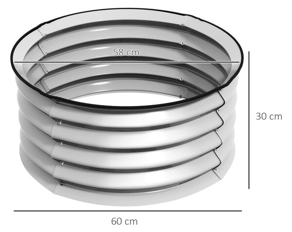 Outsunny Set 2 Paturi Înălțate de Gradină, Jardiniere Exterior cu Margine Protecție, Ideal pentru Flori și Legume, Design Ergonomic | Aosom Romania