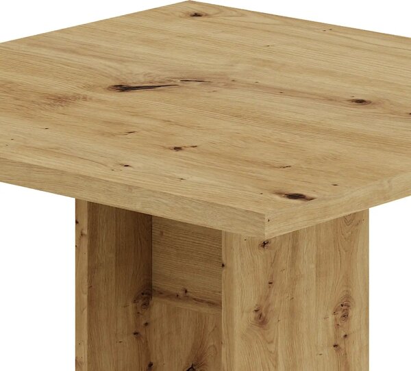 Masa EVERET, stejar artisan, DTD laminat, 68x68x78 cm
