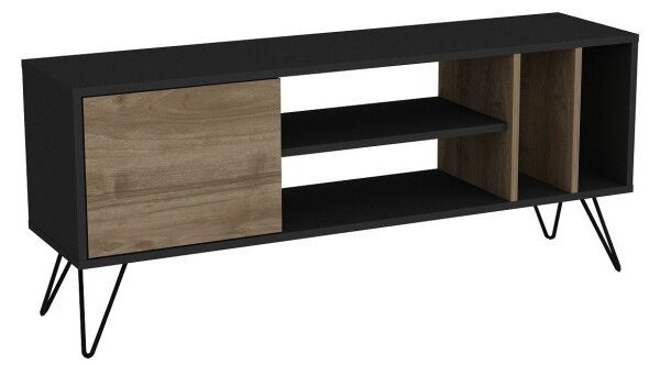 Comoda TV Mistico (140) - Walnut, Negru