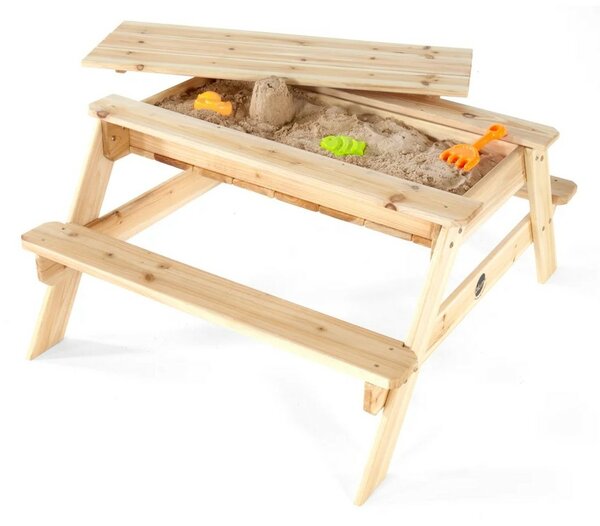 Masă de picnic, din lemn, 2în1