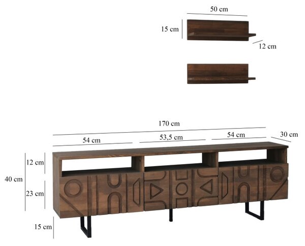 Comoda TV Aristo - Walnut