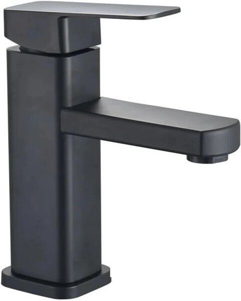 Baterie lavoar cu afisaj LCD, buton tactil, control temperatura apa prin touch, oțel inoxidabil, Negru, F05