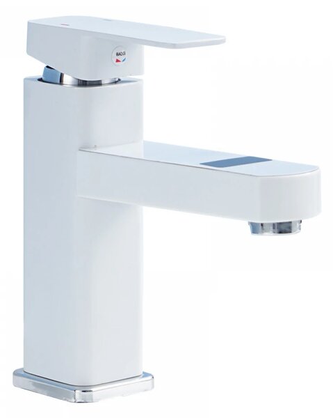 Baterie lavoar cu afisaj LCD, buton tactil, control temperatura apa prin touch, oțel inoxidabil, Alb, F05