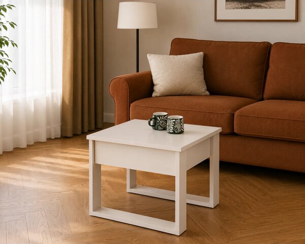 Masuta cafea NEA, casmir, PAL laminat, 60x60x52 cm